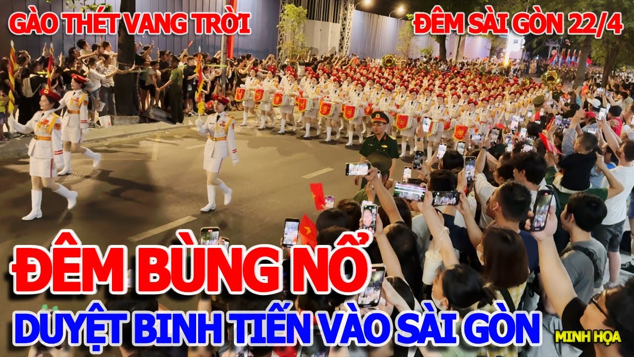 GIÂY PHÚT SÀI GÒN BÙNG NỔ - ĐOÀN DUYỆT BINH 30/4 & HÀNG VẠN NGƯỜI GÀO THÉT VANG TRỜI CHƯA TỪNG THẤY