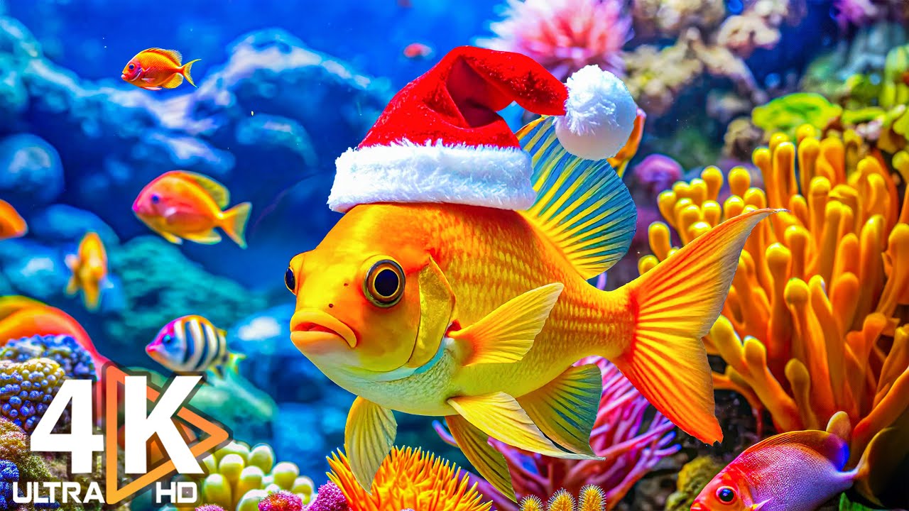 Лучший аквариум 4K для релаксации 🐠 Расслабляющие морские пейзажи - для сна и медитации 4K UHD