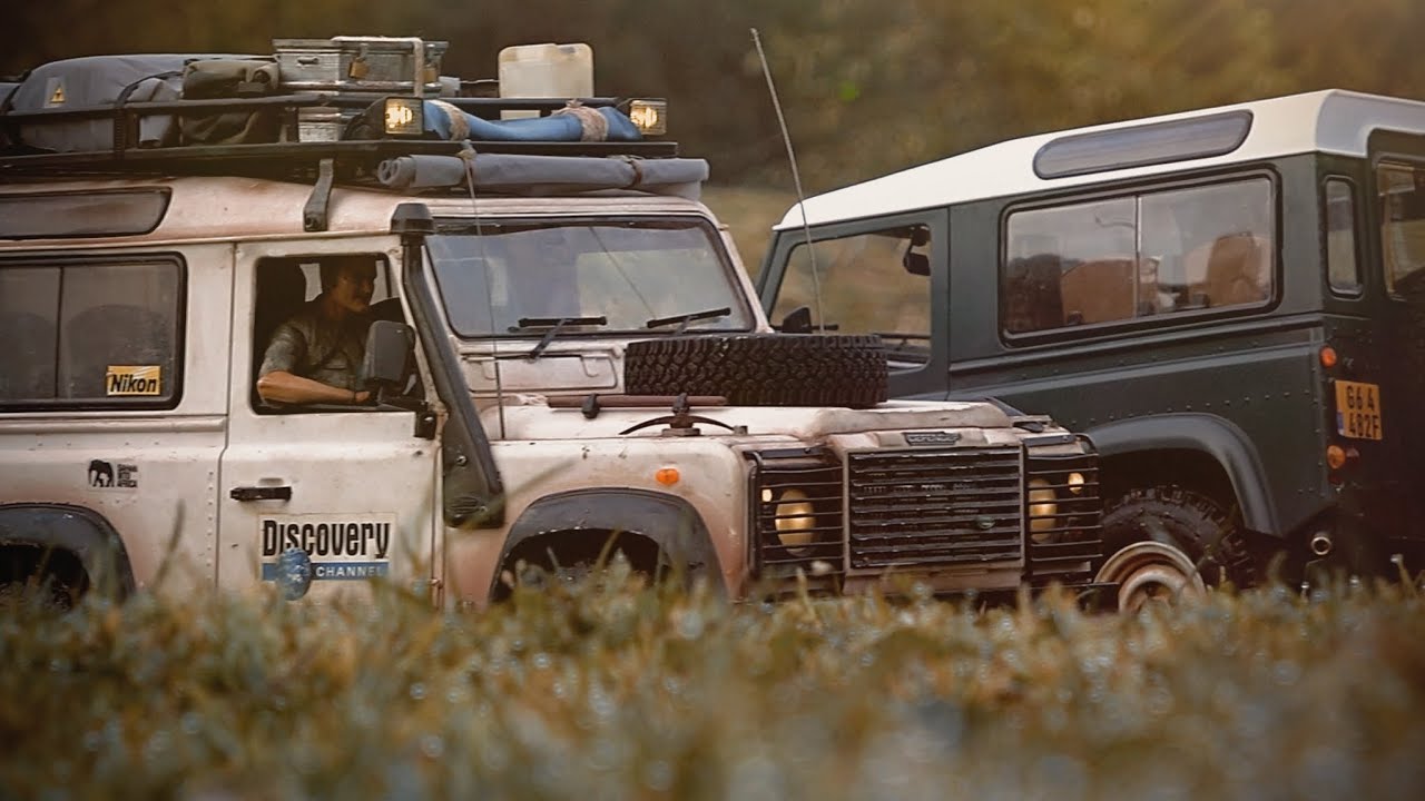 RC4WD 1:10 two Defender 90 Td5 / shooting session @RC4WDMedia @rc4wd