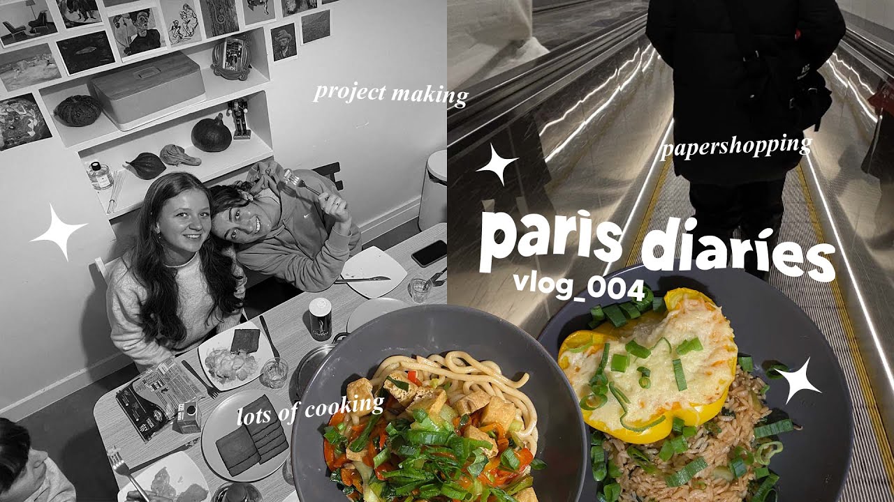 🌱 raclette with friends, and shopping for art supplies ✦ art school vlog 004