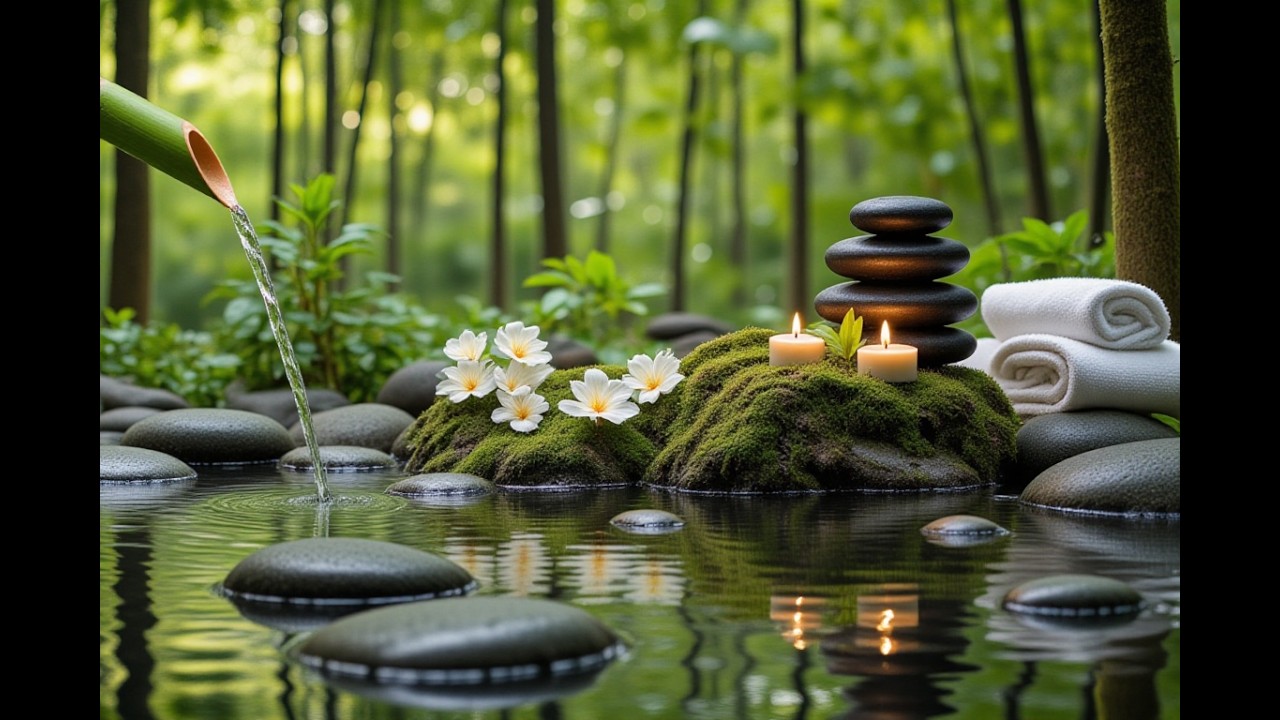 Relaxing Music Sleep and Water Sounds 🌿 Piano Music to Calm Your Mind, Deep Sleep, Stress Relief