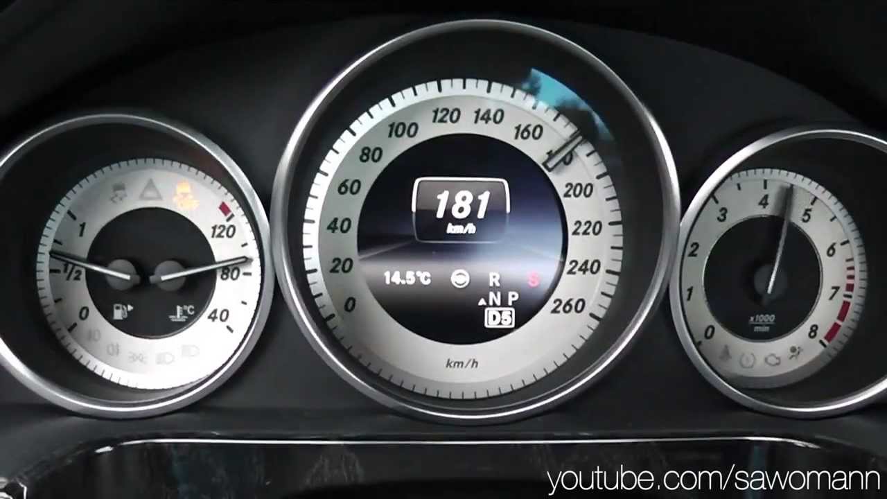 2013 Mercedes-Benz E 500 Limousine Facelift 408 HP 0-100 km/h, 0-100 mph & 0-200 km/h Acceleration