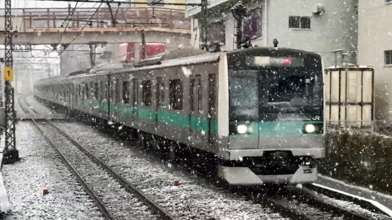 小田急線 通勤準急 我孫子行き 生田駅（JR E233系2000番台）