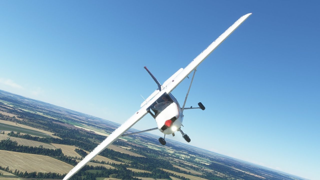 Отработка медленного полета, сваливания и штопора на Cessna 152 в Microsoft Flight Simulator