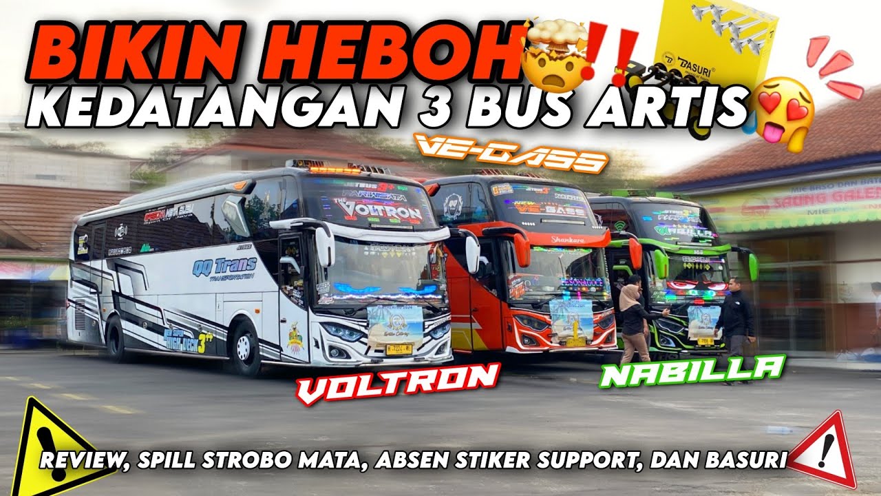 BIKIN HEBOH QQ TRANS KONTES DADAKAN‼️ Review Bus Nabilla, Vegass, dan Voltron