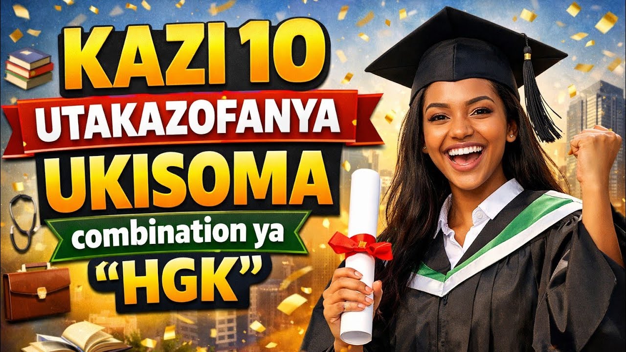KAMA UTASOMA 'HGK' Jiandae kufanya Kazi hizi 10|KAZI UTAKAZOFANYA UKISOMA HGK Advance 