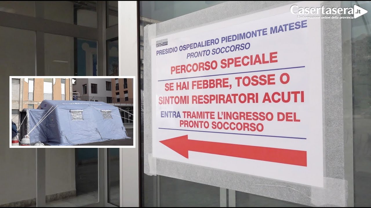 Coronavirus. Sicurezza all'Ospedale di Piedimonte Matese