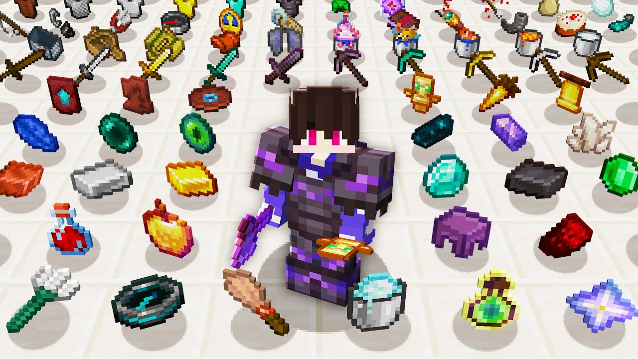 EU COLETEI TODOS OS ITENS DO MINECRAFT - IRMANDADE