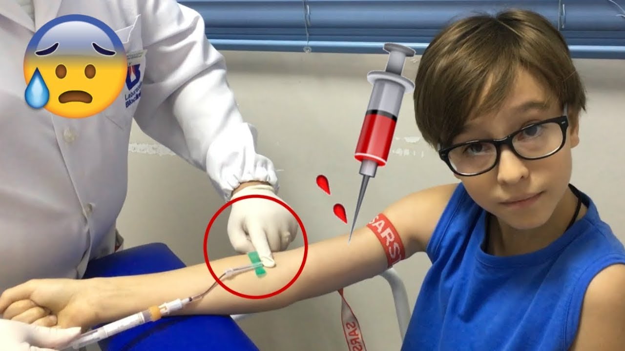 FUI TIRAR SANGUE PARA EXAME