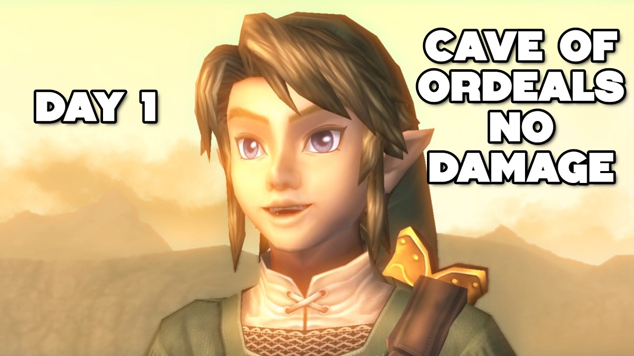 Twilight Princess HD Cave of Ordeals No Damage Attempt Day 1