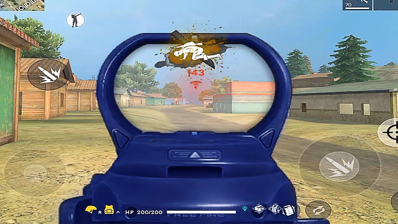 O QUE A MIRA PADRÃO É CAPAZ DE FAZER NO FREE FIRE !!