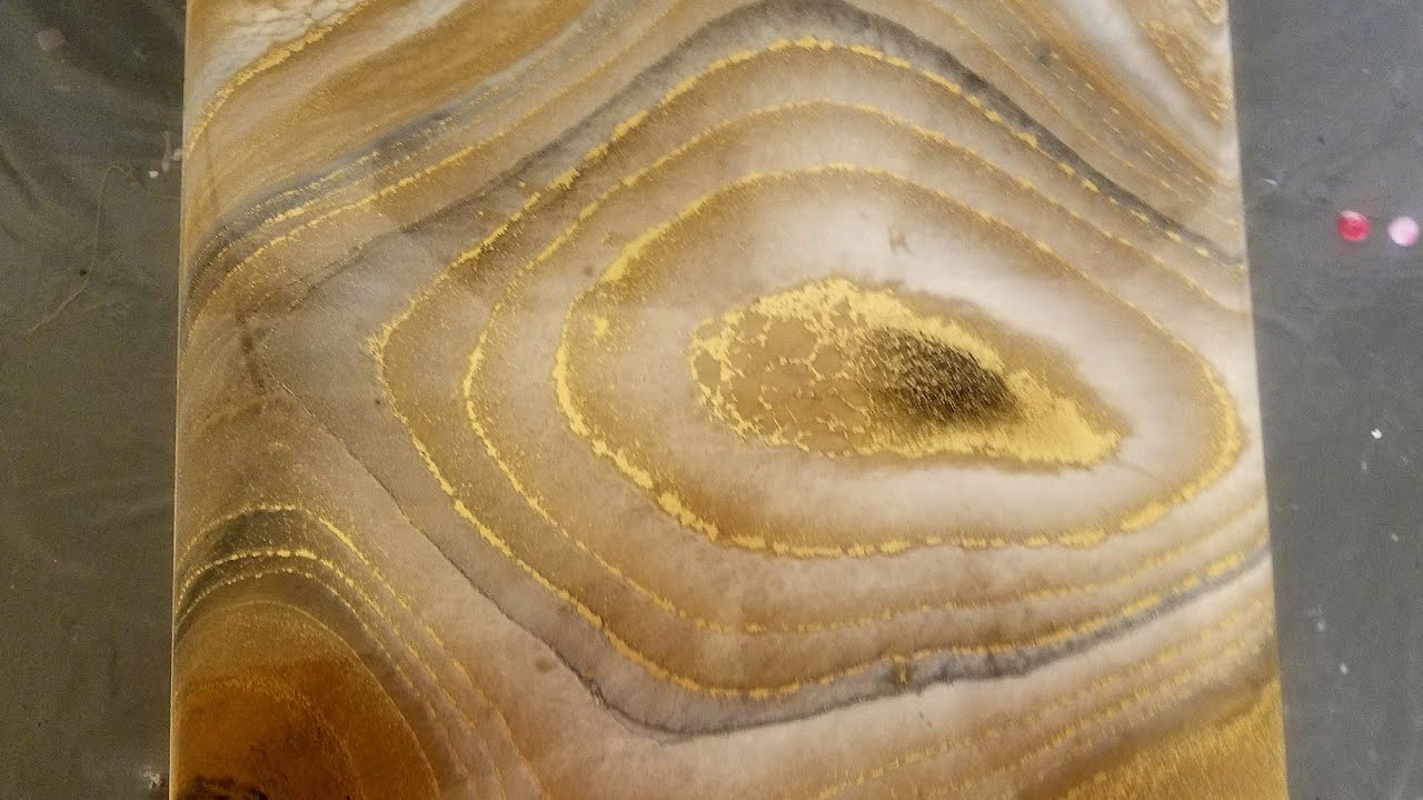 How to Save a Pour Gone Wrong...Maybe.  Resin art by