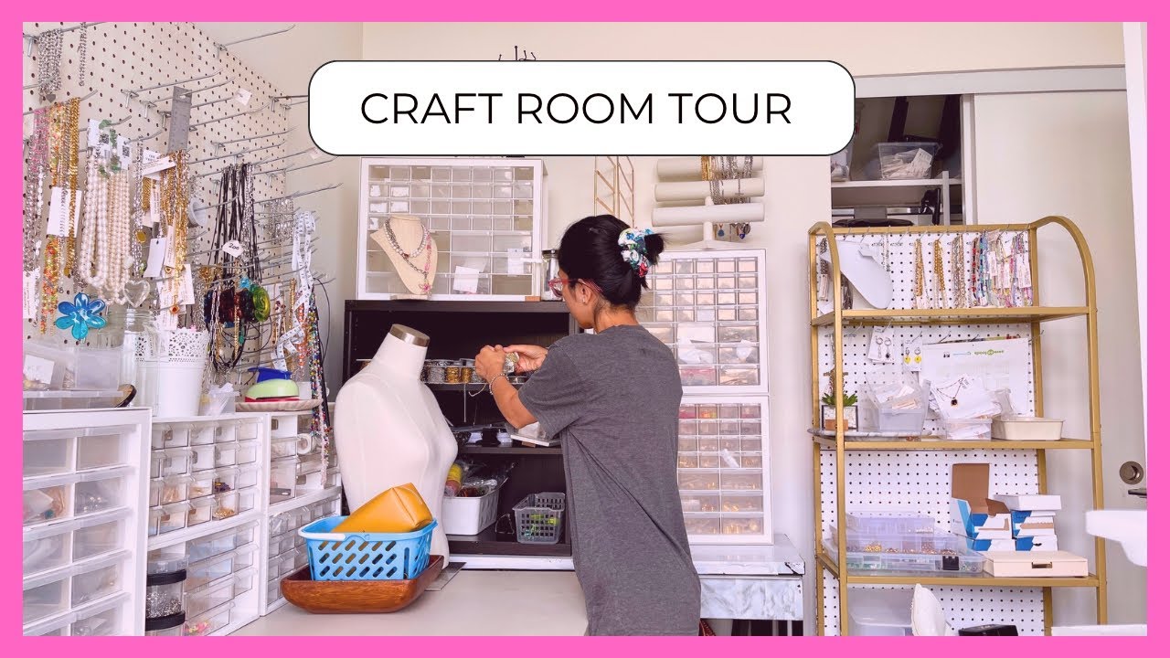 new chapter - craft storage , organizing & craft room tour 2024