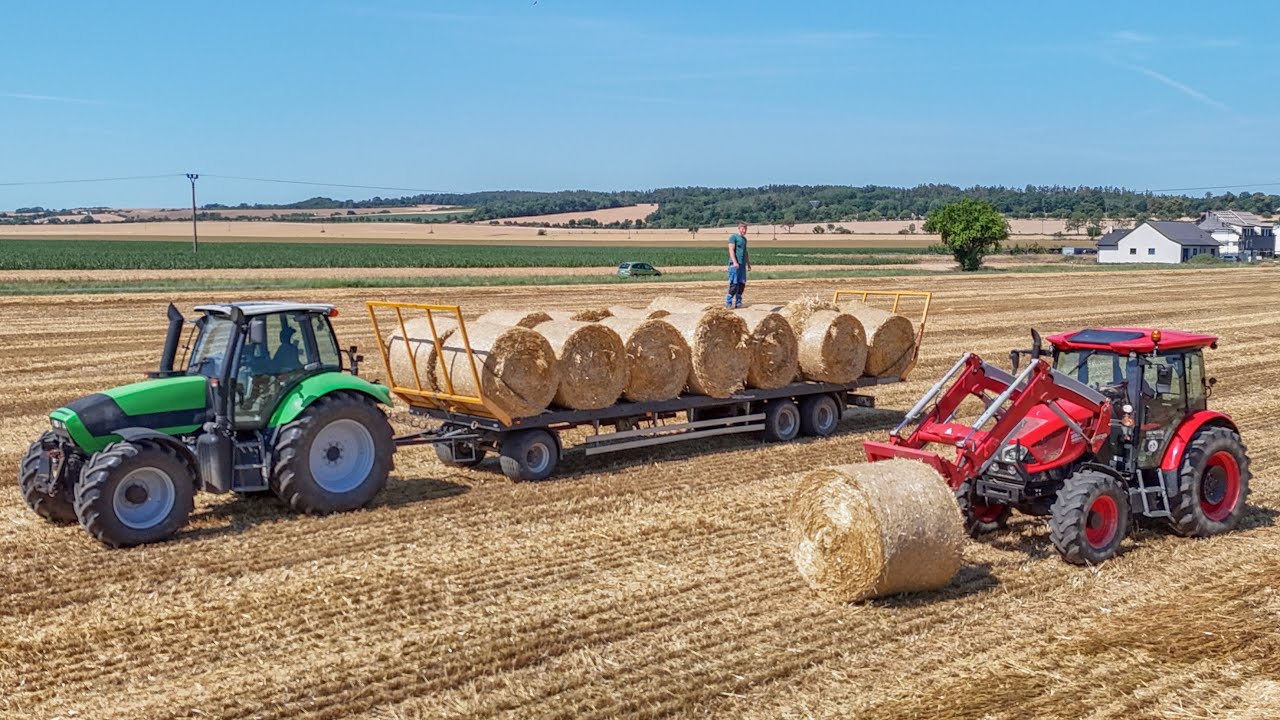 Nový Zetor Proxima HS 120 |Nakládání a odvoz balíku slámy