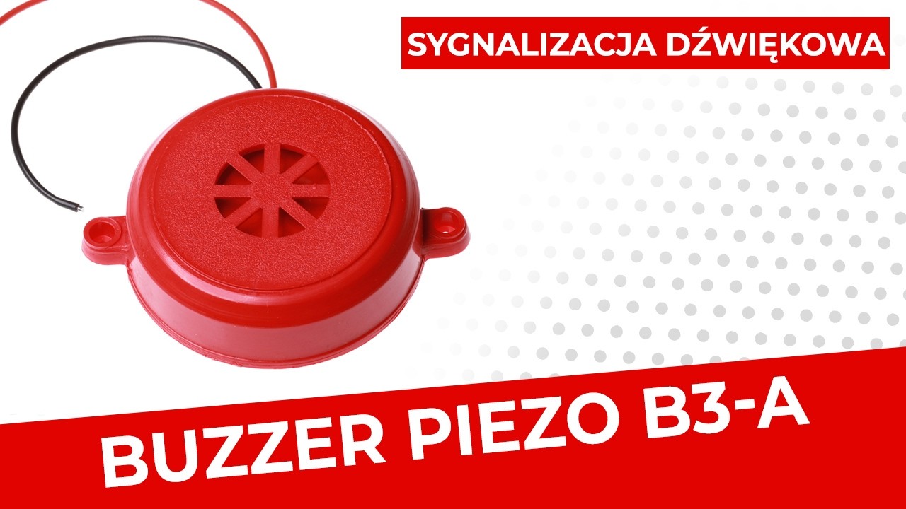 B3-A – Piezo Buzzer 24V alarm / Sygnalizator Dźwiękowy / Industrial Acoustic Signaling