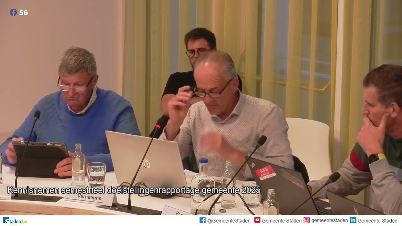 Gemeente- en OCMW-raad Staden van donderdag 25 september 2025