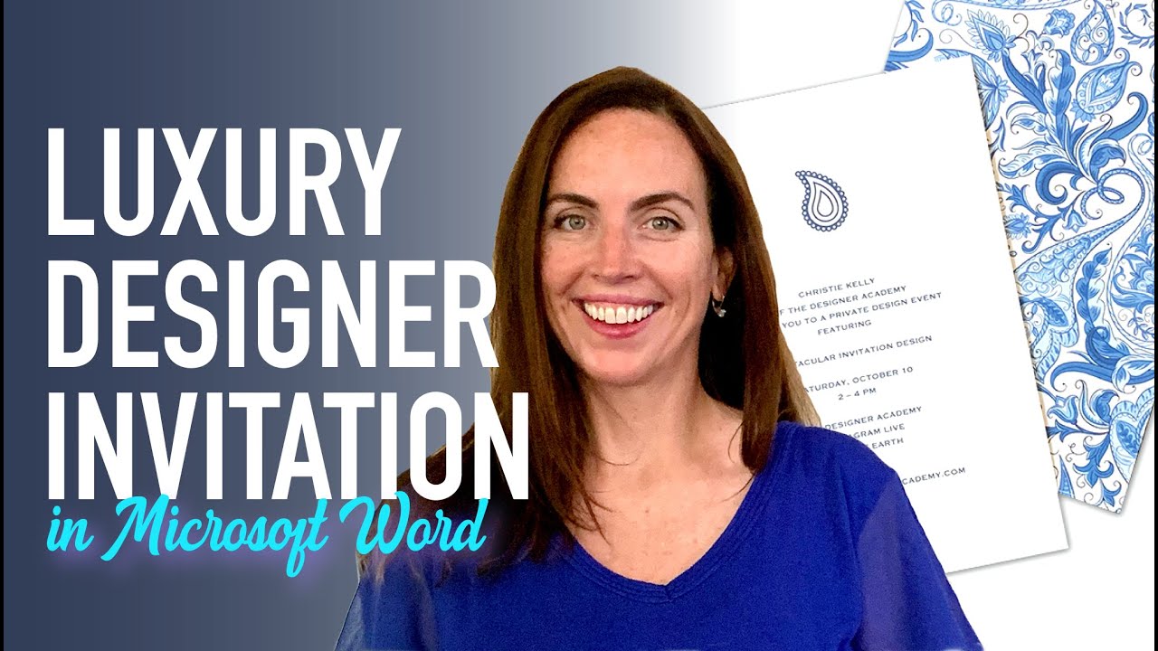 Let's Make DIY Invitations on Microsoft Word!