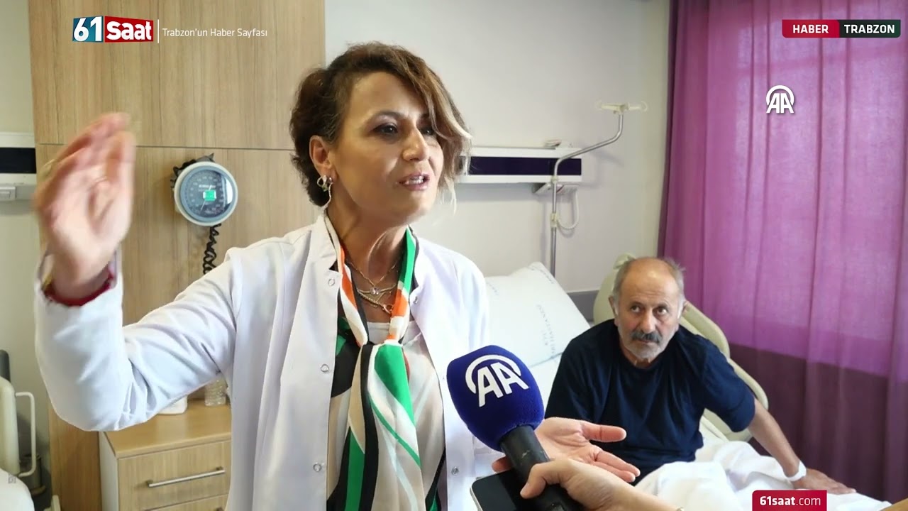Trabzon’da septik şoka giren hasta altın saatte yapılan müdahale ile hayata tutundu