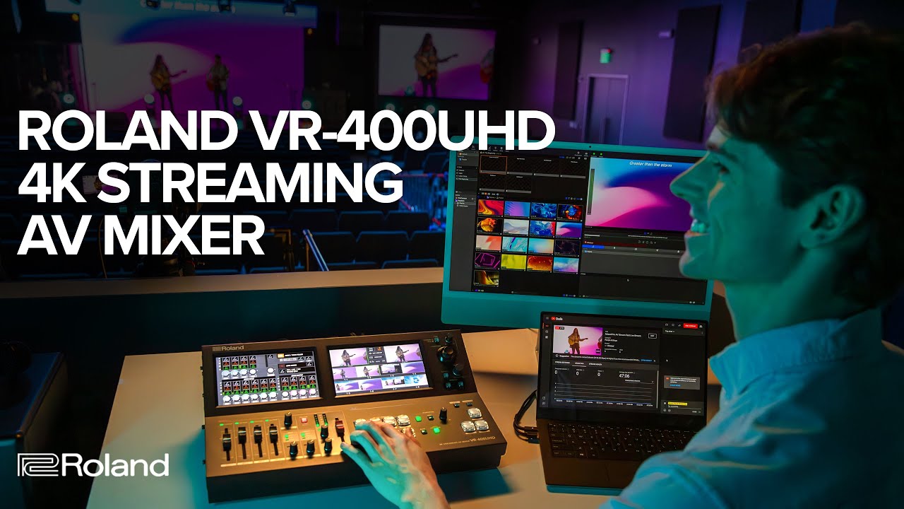 Roland VR-400UHD 4K 스트리밍 AV 믹서 소개