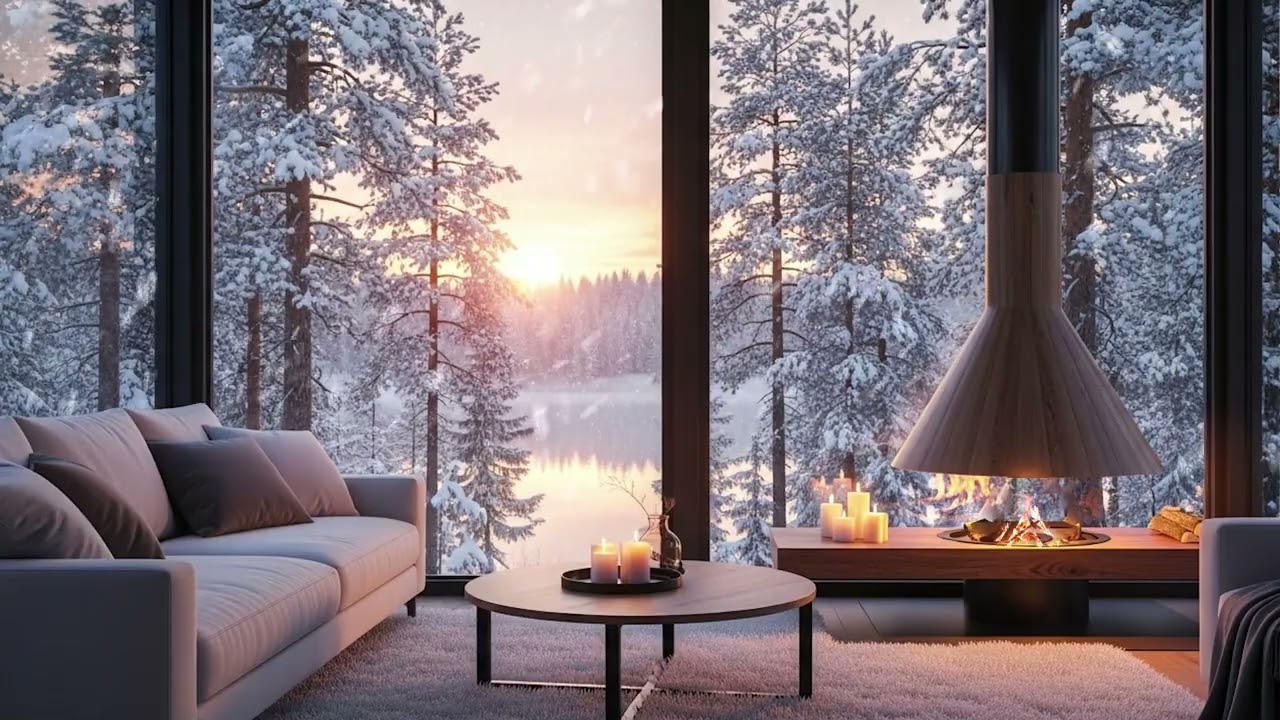 Snowfall White Lounge Piano | Peaceful Piano Music for Sleep & Stress Relief