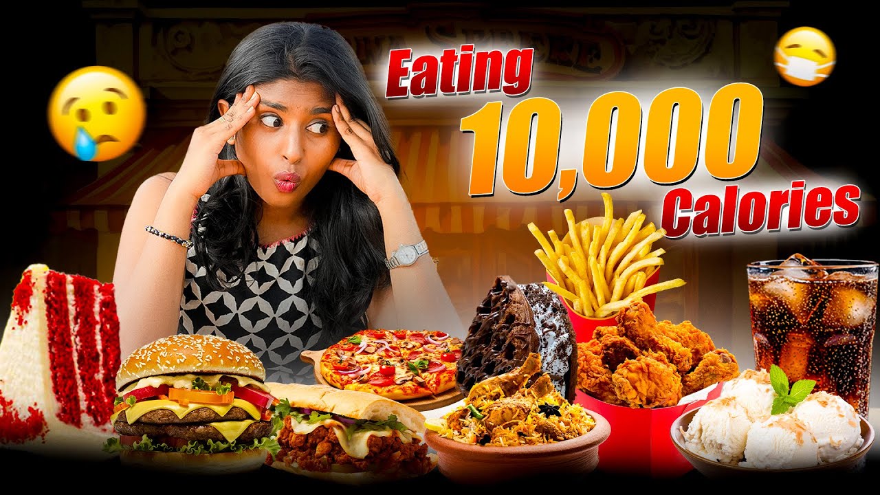 Can I EAT 10,000 Calories in 1 day ? 🍕🍟🍫 | GenZat
