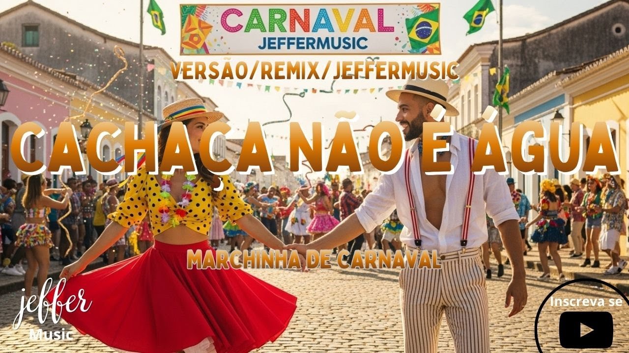Cachaça Não É Água Marchinhas de Carnaval Versão/Remix/JefferMusic