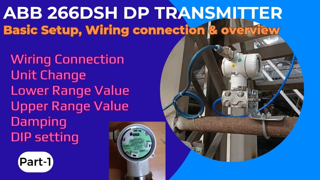 ABB 266DSH DP transmitter basic setup & wiring connection | 