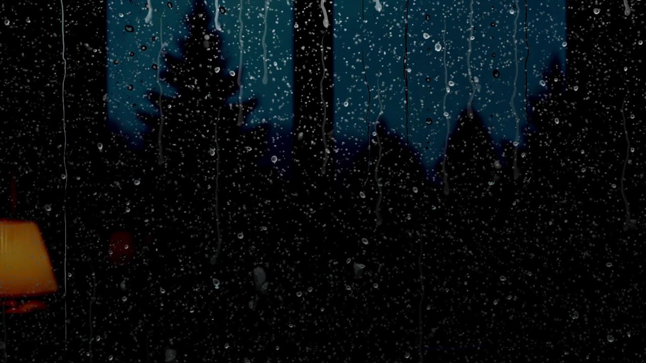 Peaceful Rainstorm with Gentle Thunder BLACK SCREEN | Sleep Relaxation Dark Screen Audio