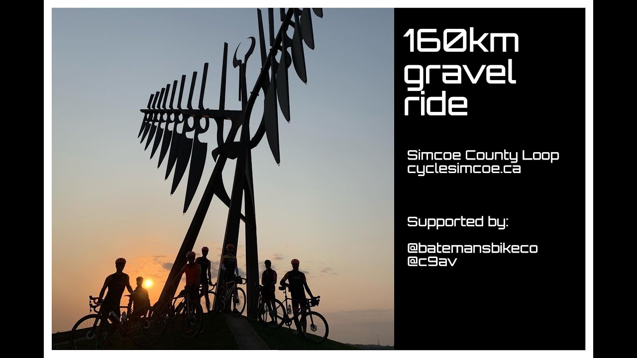 160km Gravel Ride - Simcoe County Loop October 2020