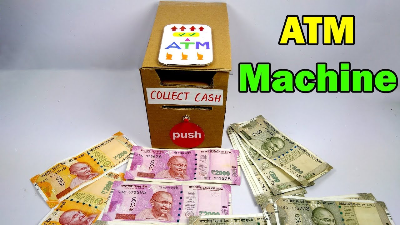 How to make ATM machine using cardboard - Easy life hacks