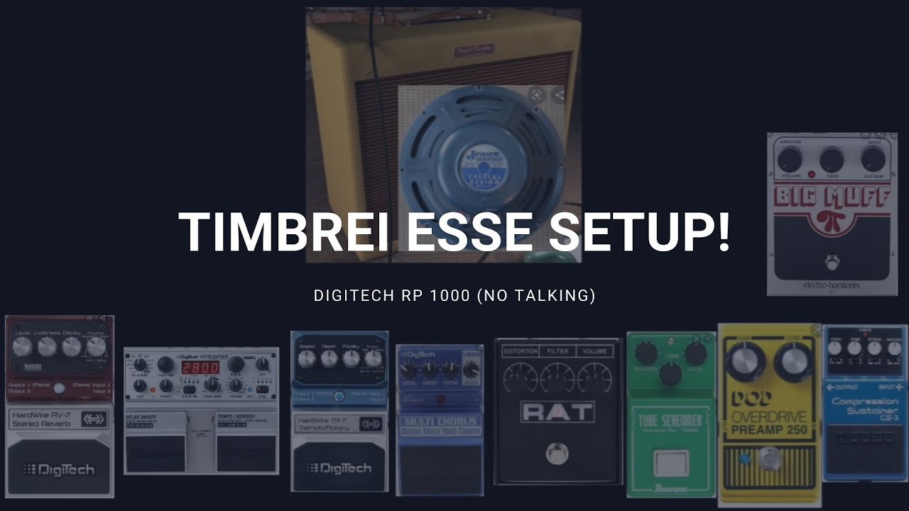 Fender deluxe + alguns pedais (no talking) // Digitech RP 1000