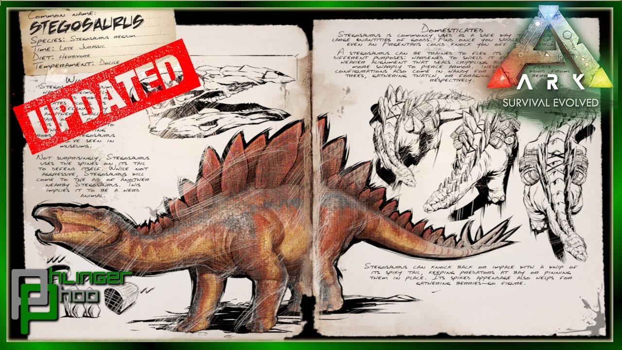 Ark Basics Stegosaurus - Updated - EVERYTHING YOU NEED TO KNOW!