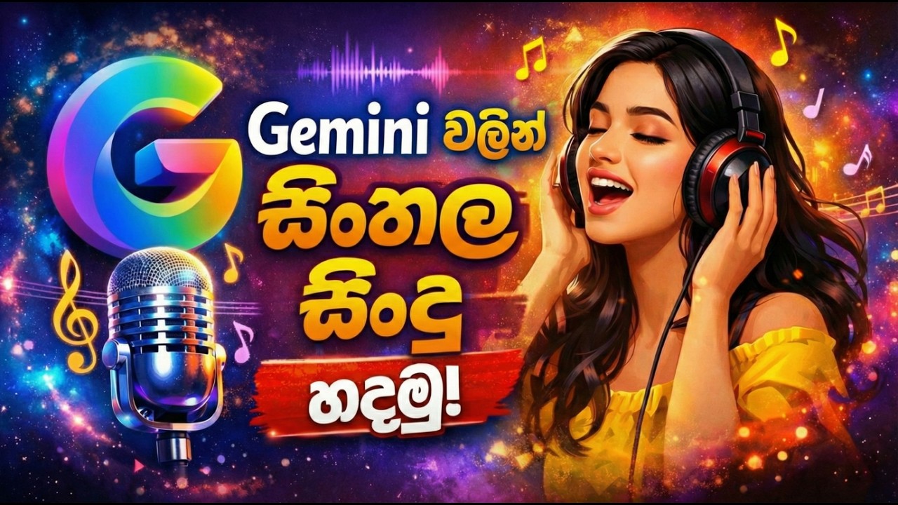 Gemini වලින් සිංහල සිංදු හදමු | How to make music using Ai 2026 in Sinhala