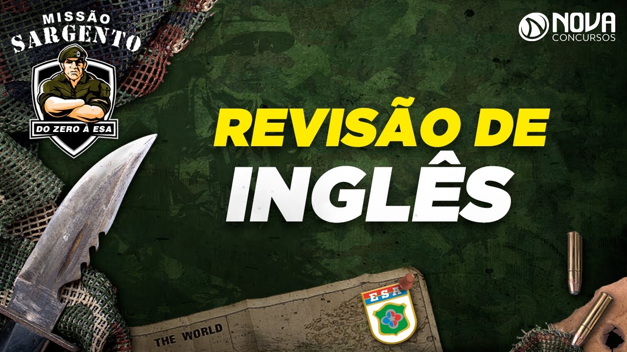 Inglês ESA 2021: Confira a Revisão!