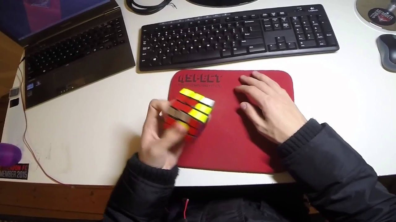 9.74 Rubik's cube one-handed average of 5 (10.78 avg12)