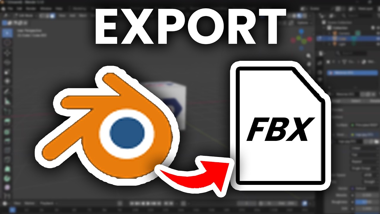 How To Export Blender To FBX With Texture - Step By Step