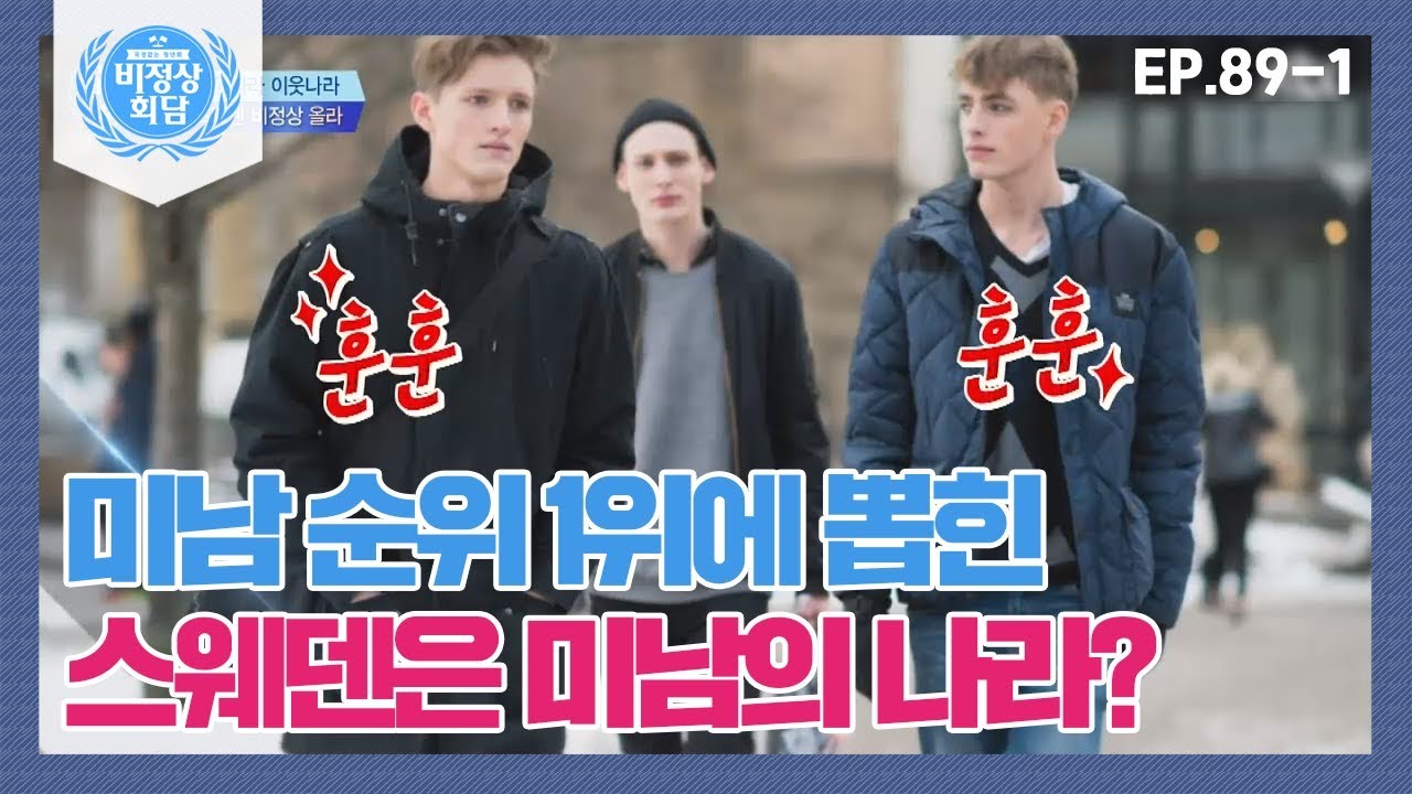 [비정상회담][89-1] 미남 순위 1위에 뽑힌 스웨덴! 스웨덴은 미남의 나라? (Abnormal Summit)