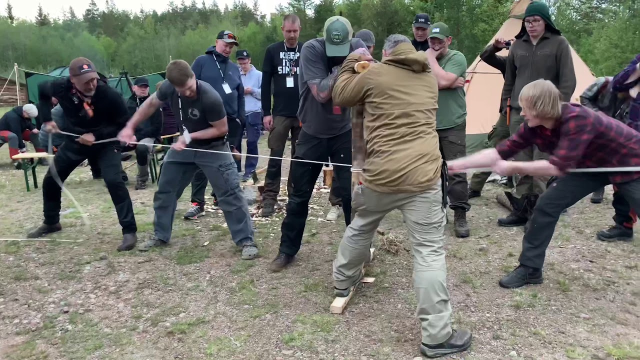 Friction Fire in Large Scale
