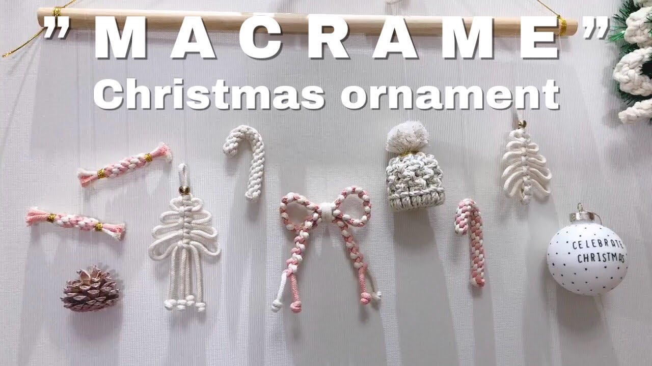 #DIY · Macrame 🎄Christmas ornaments / 마크라메 크리스마스 오너먼트