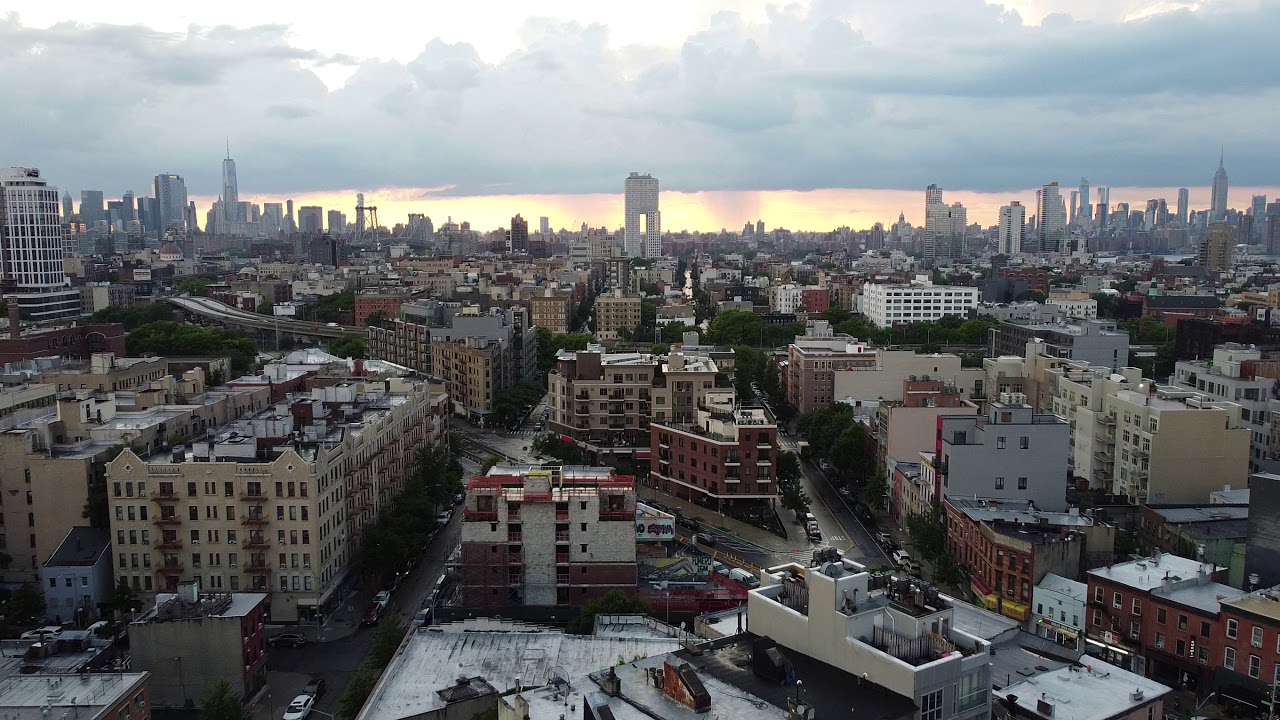 A Drone's view of the Brooklyn Skyline