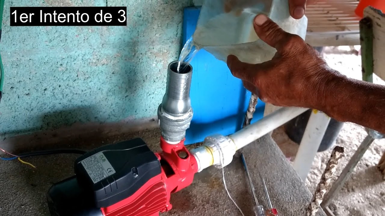 Como purgar bomba de agua.