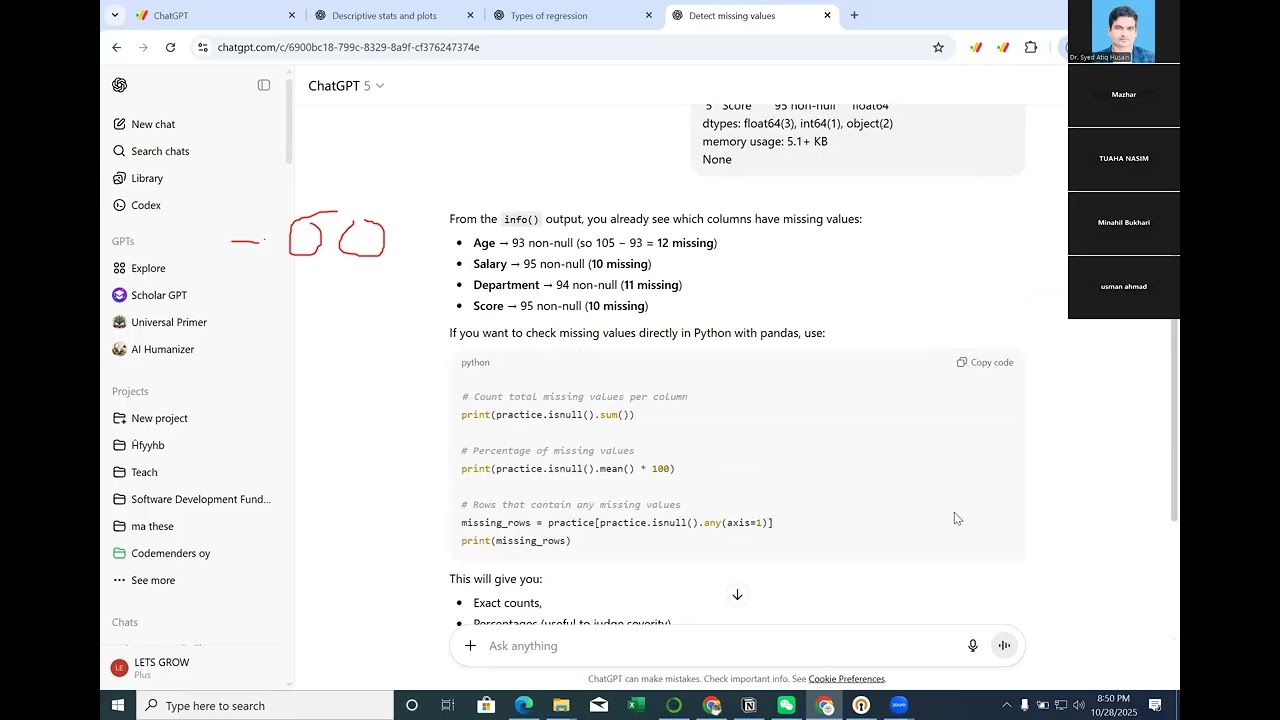 предварительная обработка данных с пропущенными значениями в Python