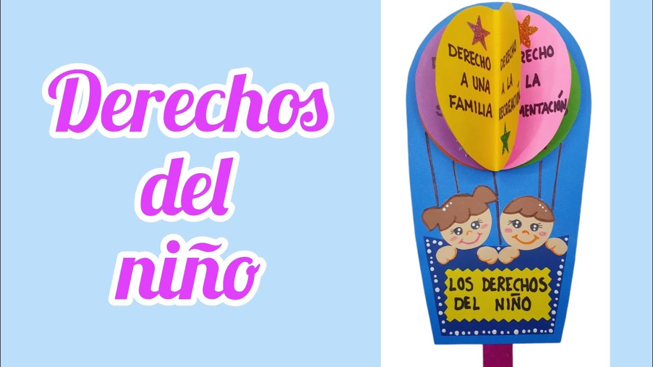 Souvenir derechos del niño manualidades. Fácil rápido creativo tutorial maestra diy craft recuerdo
