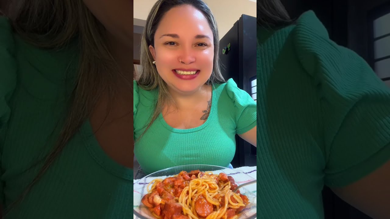 #COMENDOMUITO : HOJE FIZ UMA MACARRONADA 🍝 PARA O ALMOÇO 