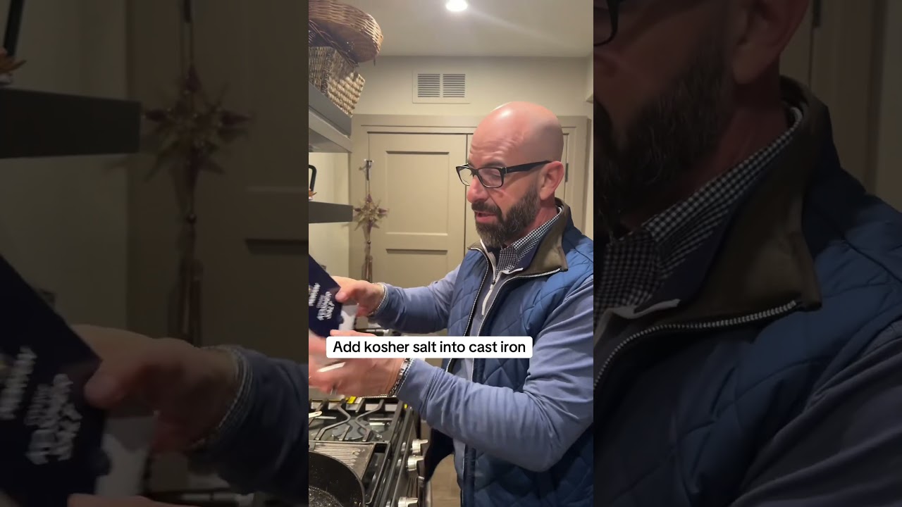 Dad, how do you clean a cast iron pan? 🍳