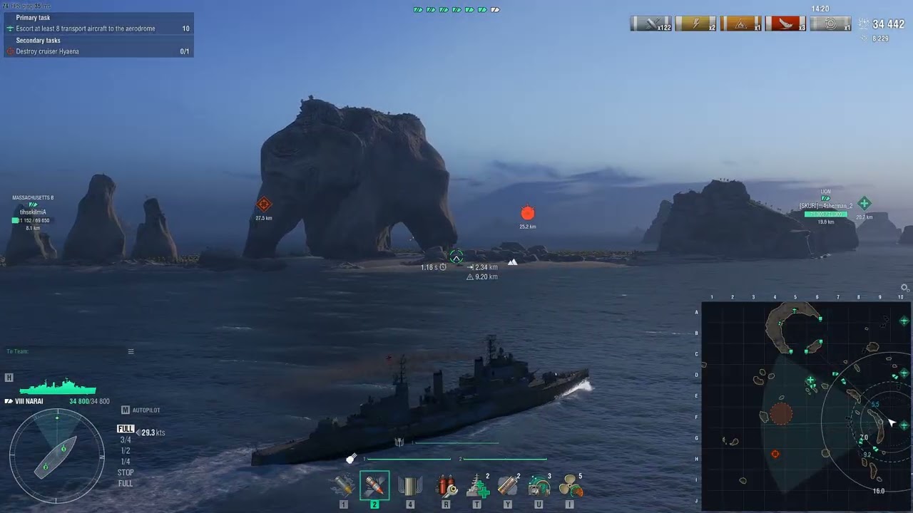 สัมผัสแรกกับ Narai เรือไทยอีกลำใน World of warships Mode Operations