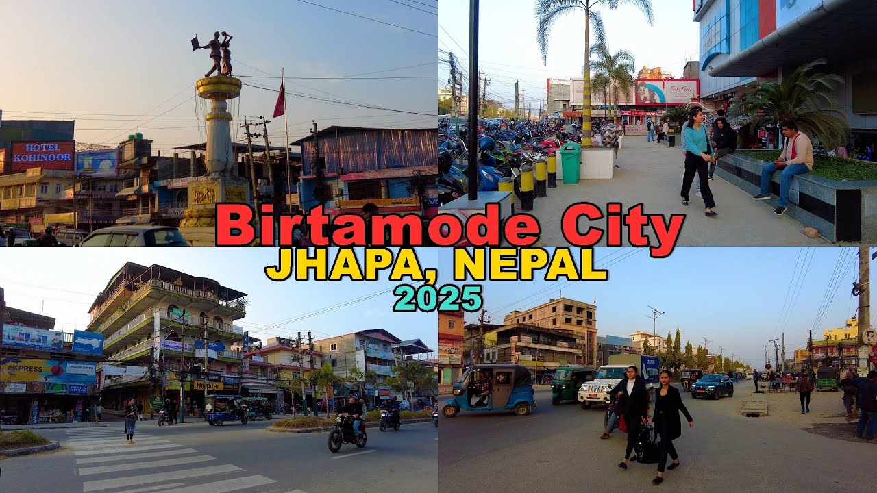 Eastern Nepal - BIRTAMODE BAZAAR 2025 [4K🇳🇵] Virtual Walk Around Market Area Jhapa, Nepal