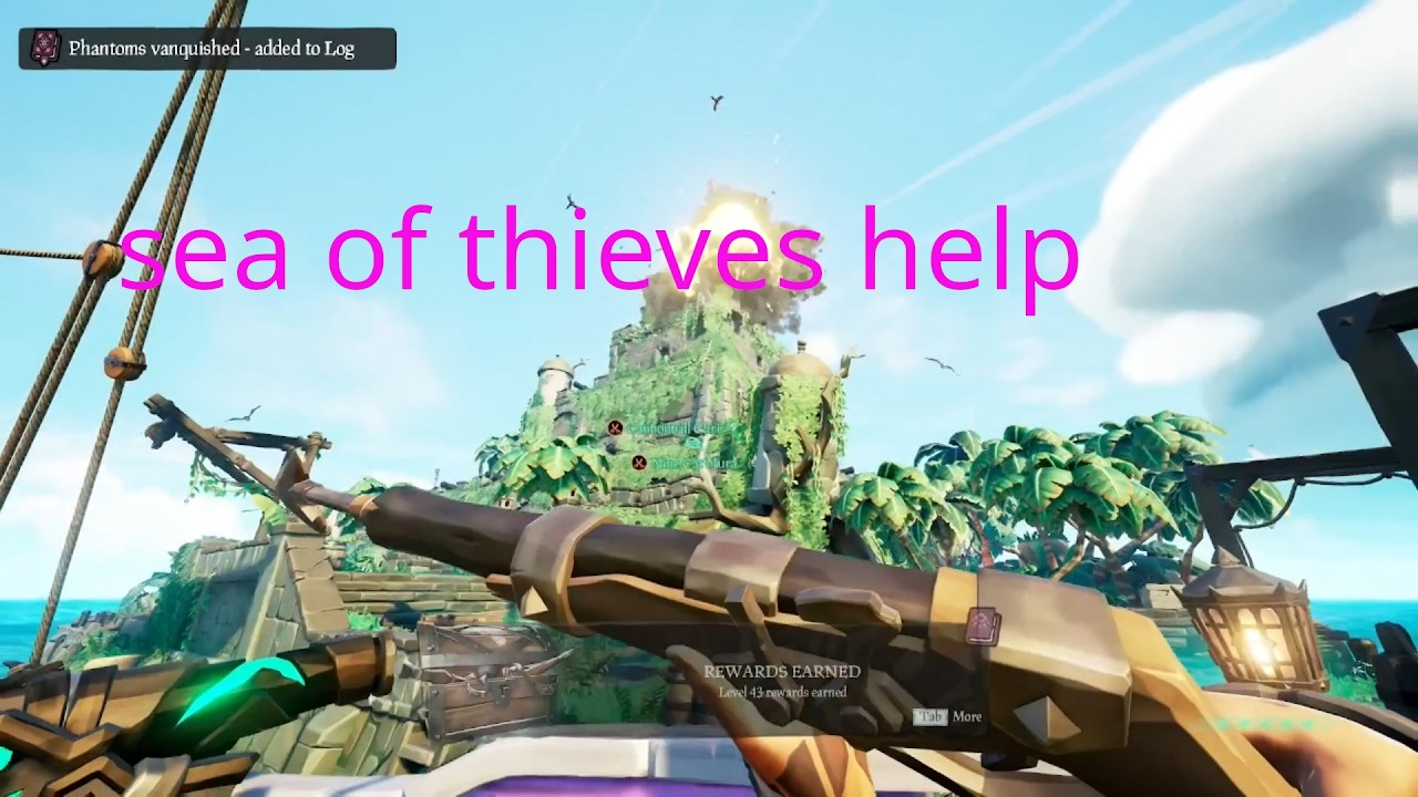 Helping new people learn how to get spawned camp in sea of thieves.