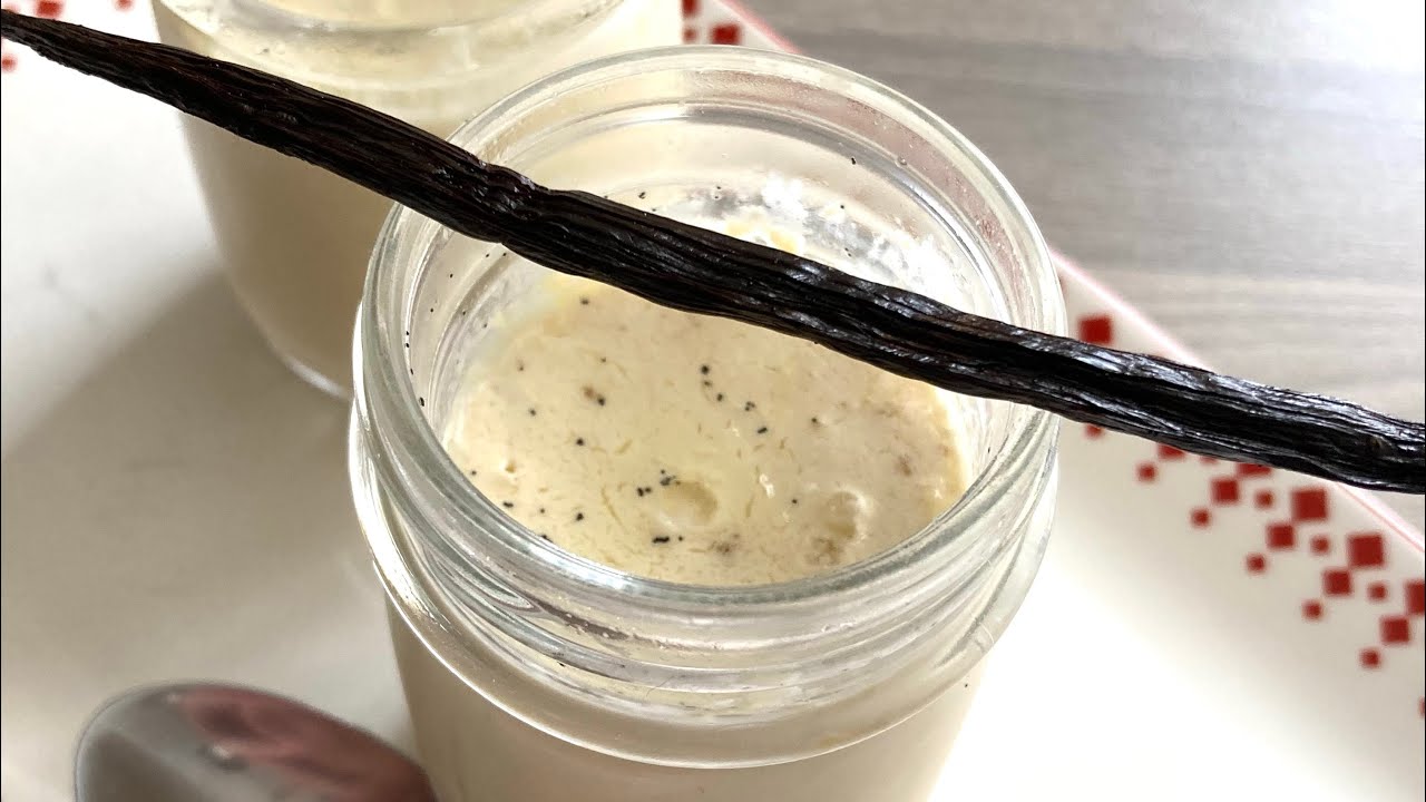 Recette simple et délicieuse de crème dessert à la vanille 🌼 #thermomix