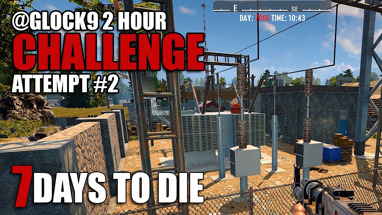7 Days To Die | @Glock9 2 HOUR Challenge Attempt #2 | Alpha 20 Gameplay